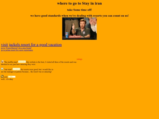 second website/page 1 screenshot