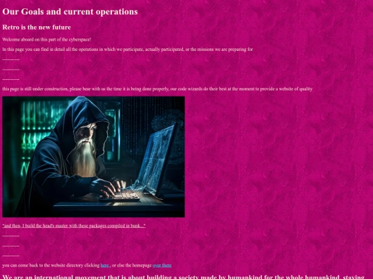 listingofpastpresentfutureoperationsIRL screenshot