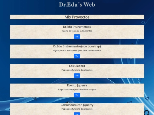 projects screenshot