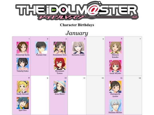 birthdays/birthdays screenshot
