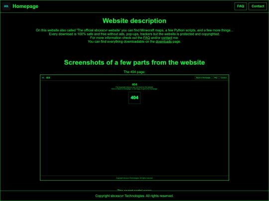 index screenshot