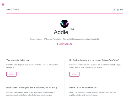 authors/addie screenshot