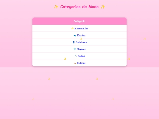 categorias screenshot
