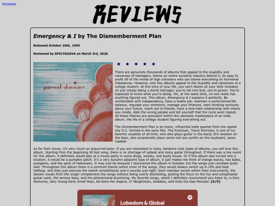 reviews screenshot