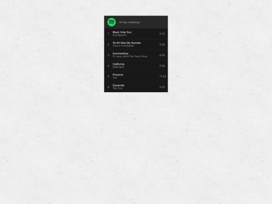 playlists/igchallenge screenshot