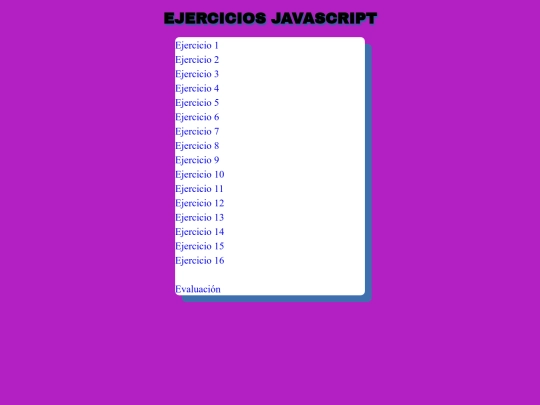 menu screenshot