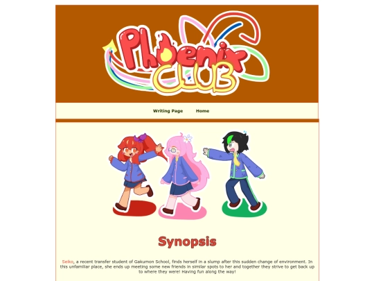 Writing/Phoenix_Club screenshot