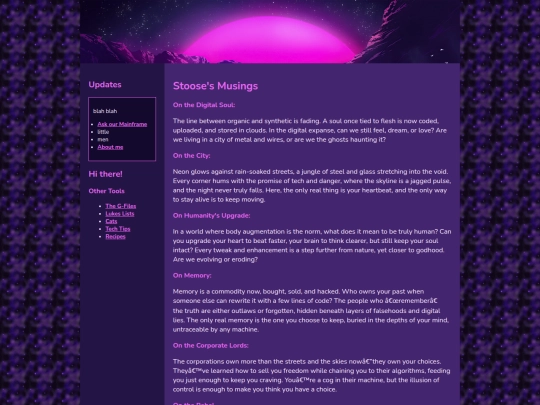 musings screenshot