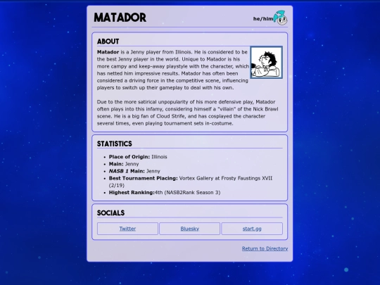 player_matador screenshot