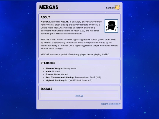 player_mergas screenshot