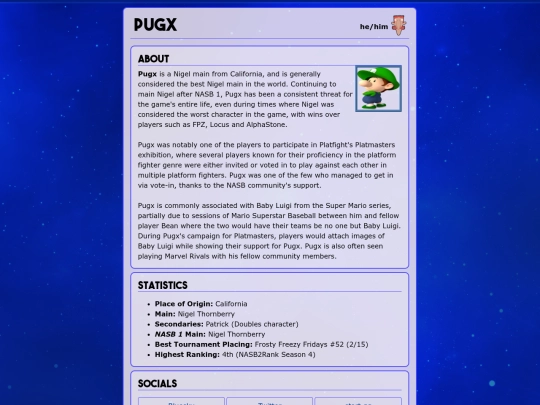 player_pugx screenshot