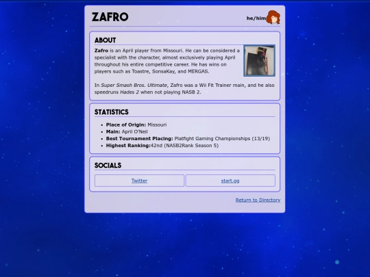 player_zafro screenshot