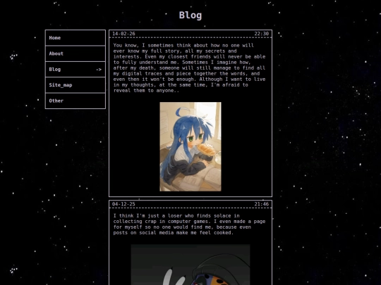 blog screenshot