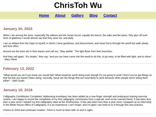 blog screenshot