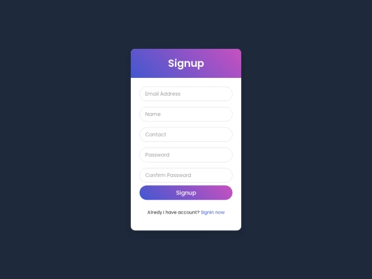 4rdeveloper/signup screenshot
