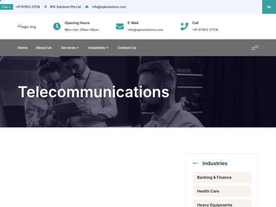 spksolutions/telecommunications screenshot