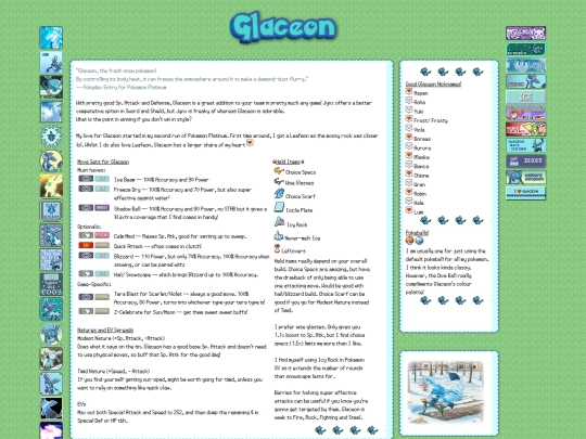 glaceon screenshot