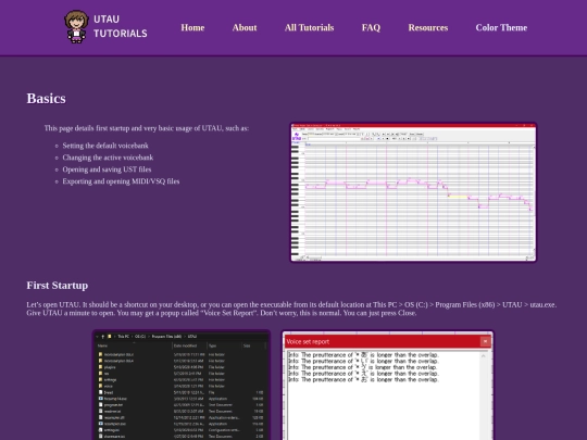 basics screenshot