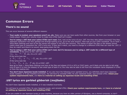 errors screenshot