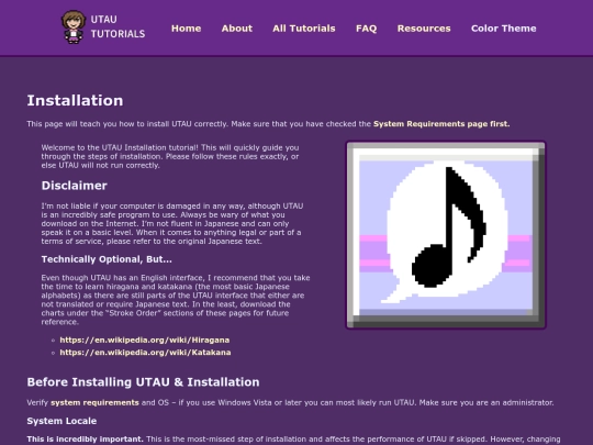 installation screenshot