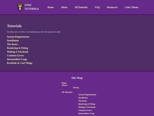 tutorials screenshot