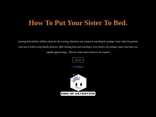 Storys/Commissions/HowToPutYourSisterToBed screenshot