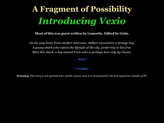 Storys/Fragments/Interviews/FragmentsVexio screenshot
