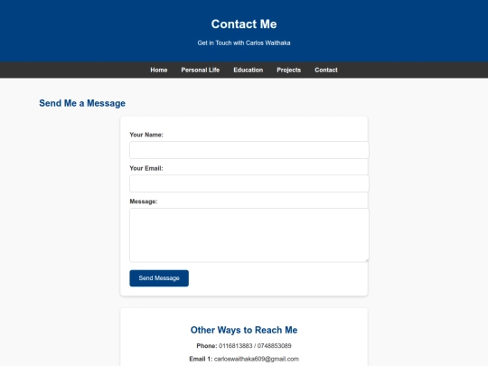 contact screenshot