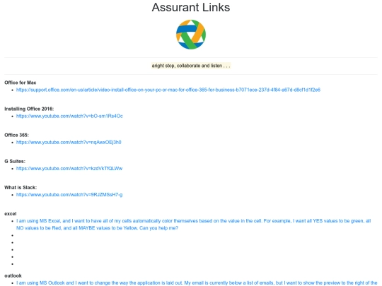 assurant-links screenshot
