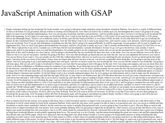 js-gasp screenshot