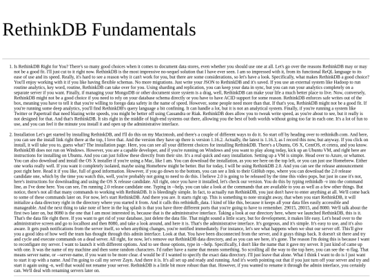 rethinkdb screenshot