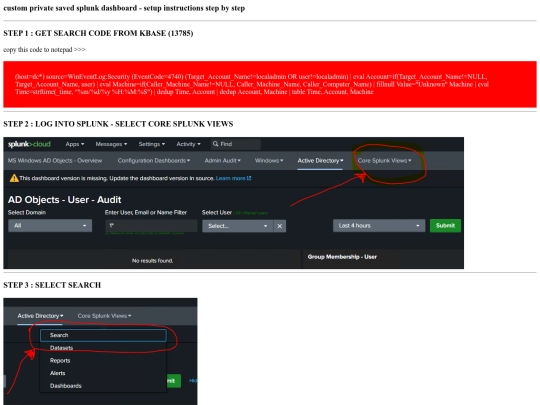 ur-splunk screenshot