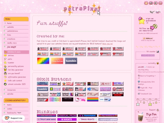 about/blinkies screenshot