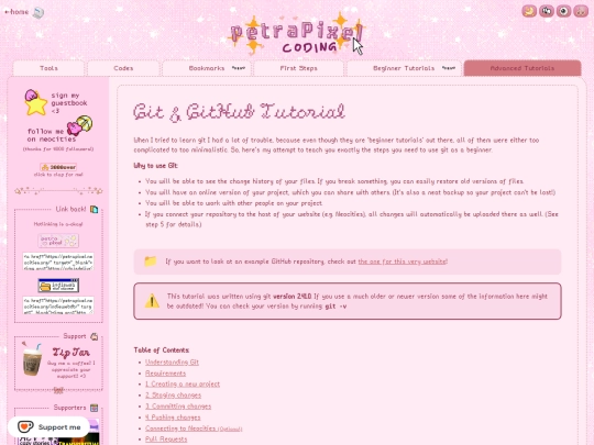 coding/git-tutorial screenshot