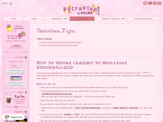 coding/neocities screenshot