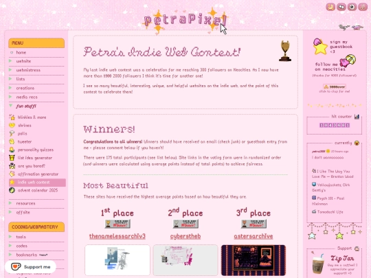 contest screenshot