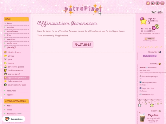 fun/affirmation-generator screenshot