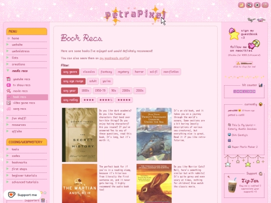 recs/books screenshot