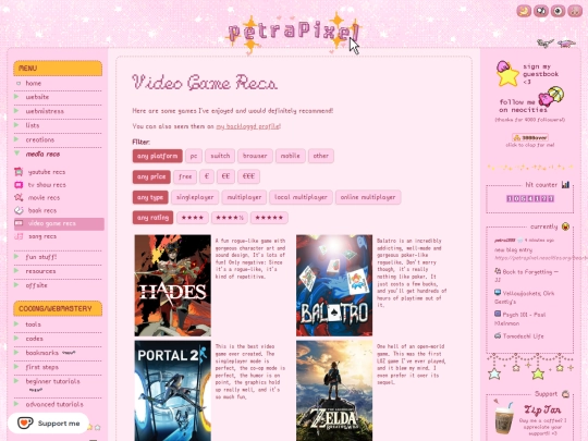 recs/games screenshot