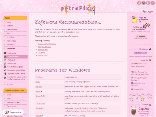 resources/software-recs screenshot