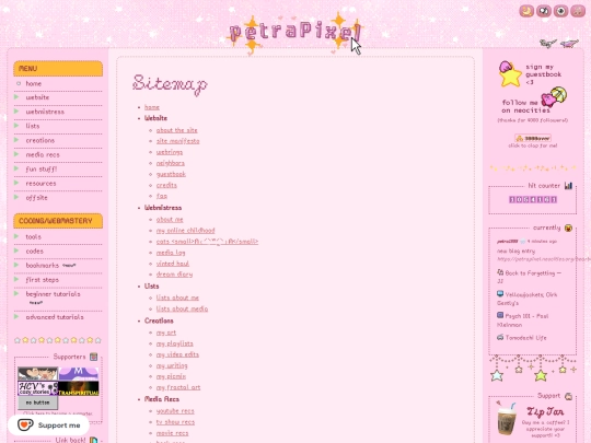 sitemap screenshot