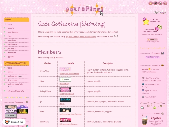 webring screenshot