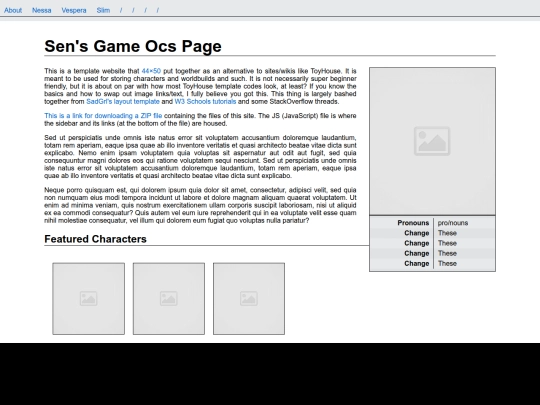 Game OCs screenshot