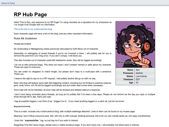 RP Info screenshot