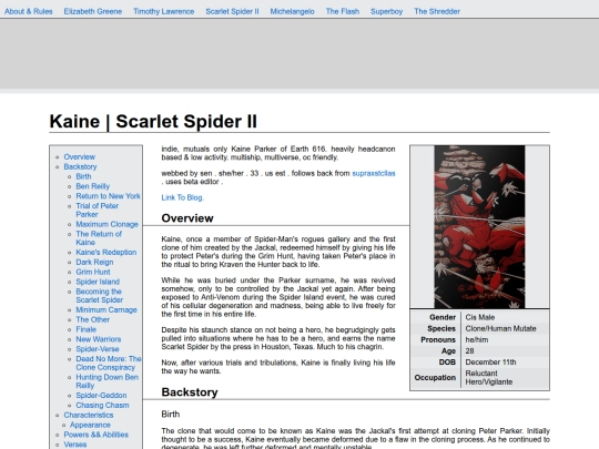 RP Info/solo blogs/Kaine screenshot