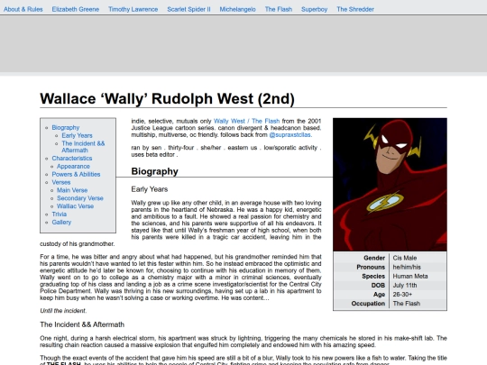 RP Info/solo blogs/The Flash screenshot