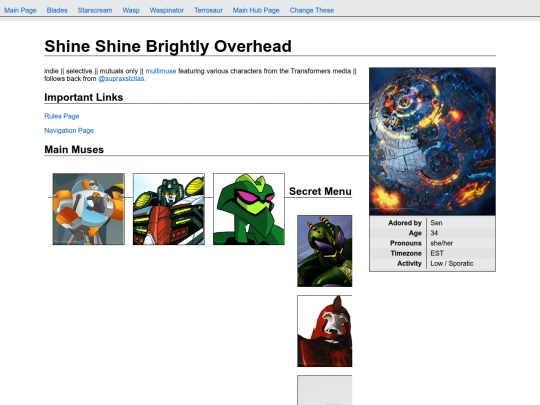 RP Info/starsovercybertron/TFPage screenshot