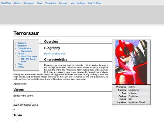 RP Info/starsovercybertron/Terrorsaur screenshot