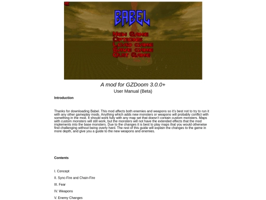 BabelUserManual screenshot