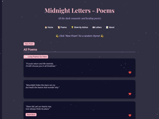 poems screenshot